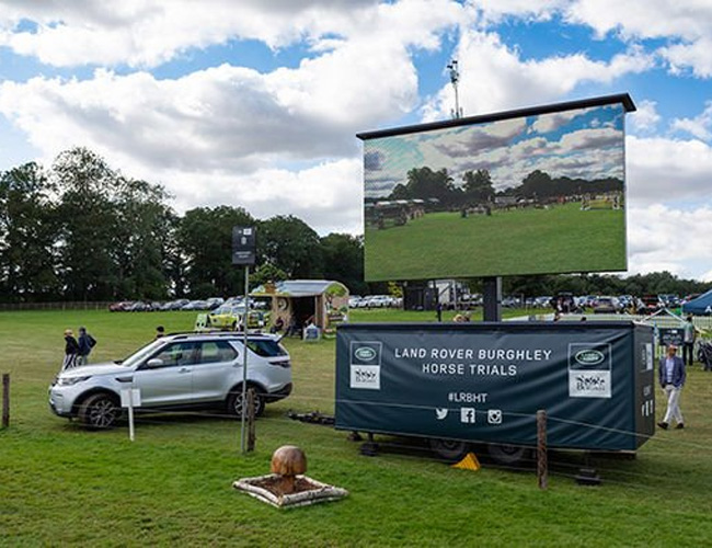 Mobile LED Trailers - Mobile LED Trailer at Burghley Horse Trials